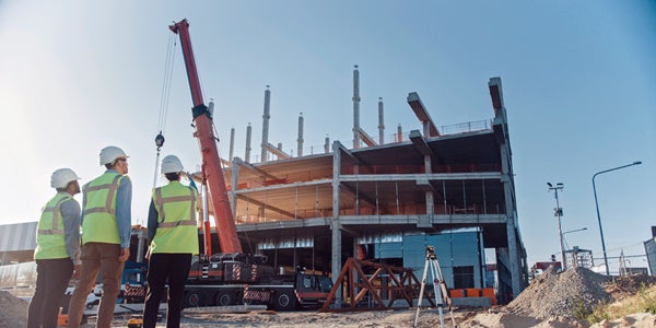 construction workers building