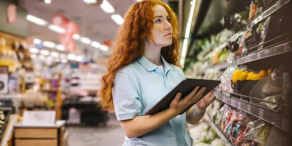 supermarket worker handling Inventory Management